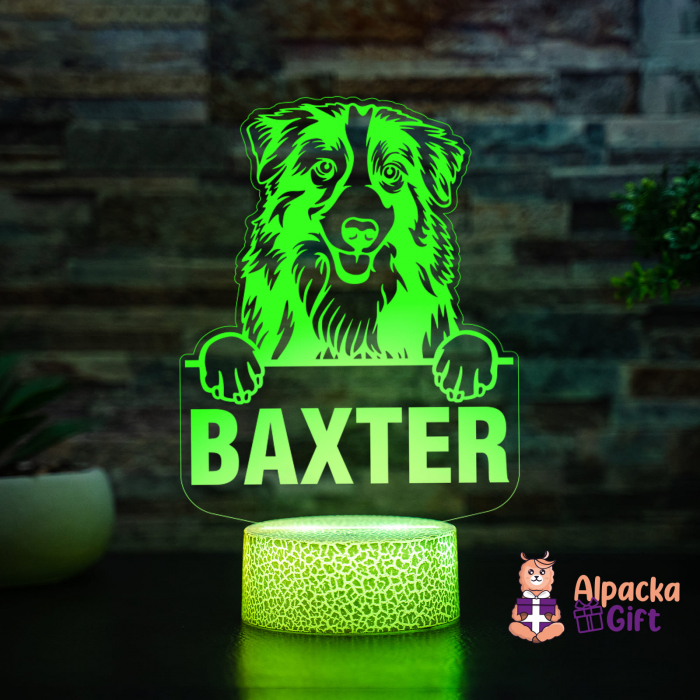 Lampă 3D - Ciobanesc Australian (Australian Shepherd) [4]