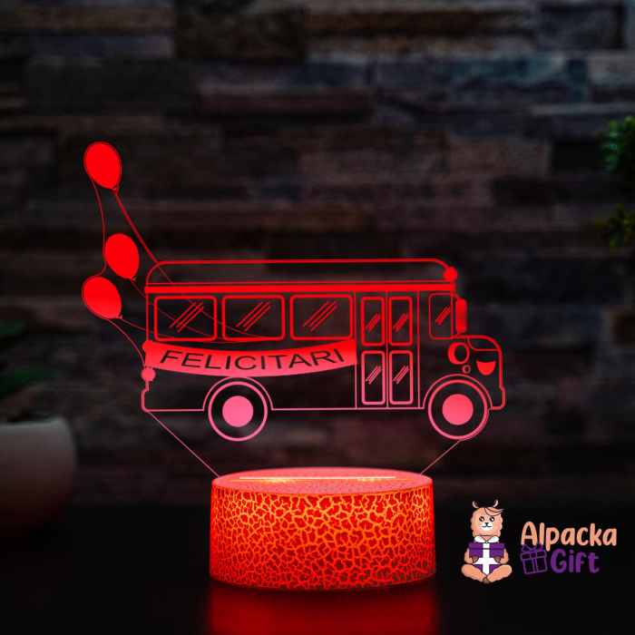 Lampa 3D - Autobuz Scolar [2]
