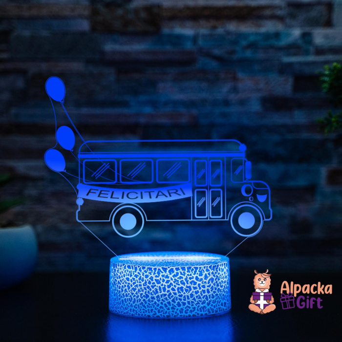 Lampa 3D - Autobuz Scolar [3]