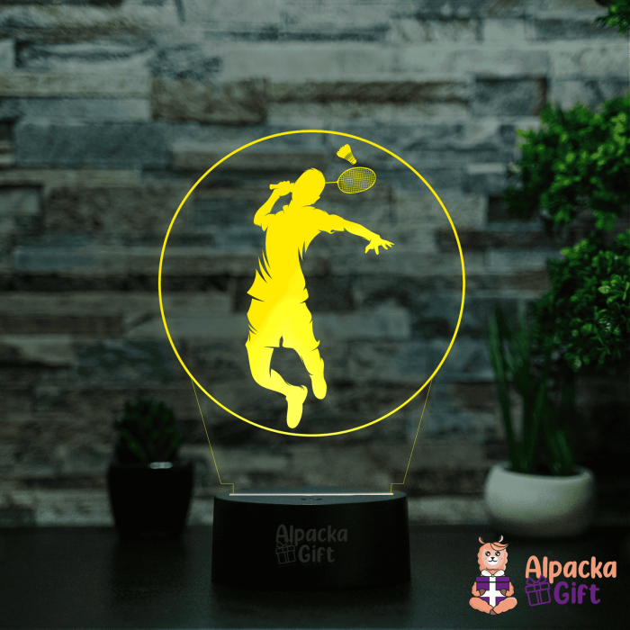 Lampă 3D - Badminton [4]