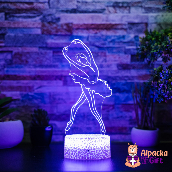 Lampă 3D Balerină 2 [4]
