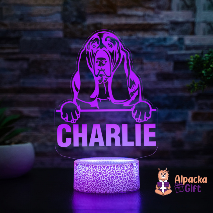 Lampă 3D - Ogar Basset [2]