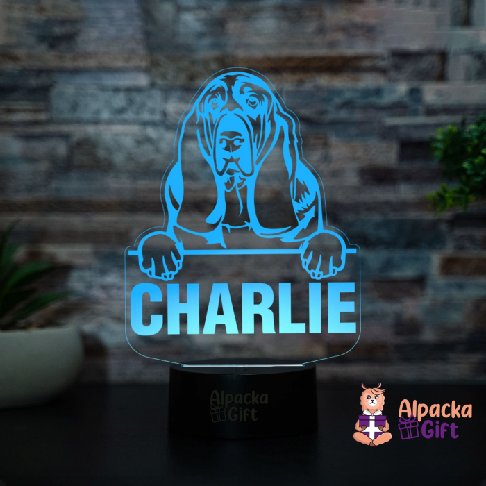 Lampă 3D - Ogar Basset [2]