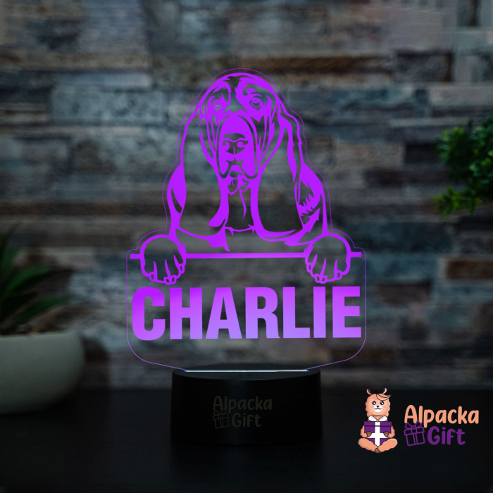 Lampă 3D - Ogar Basset [4]