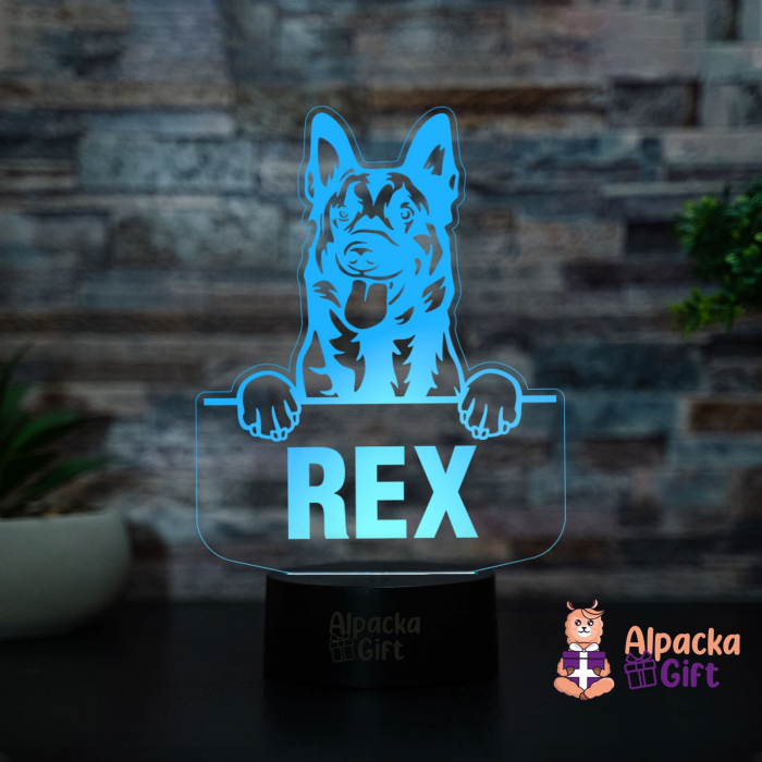 User Lampă 3D - Belgian Malinois [3]