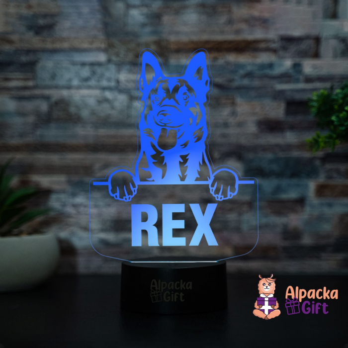 User Lampă 3D - Belgian Malinois [4]