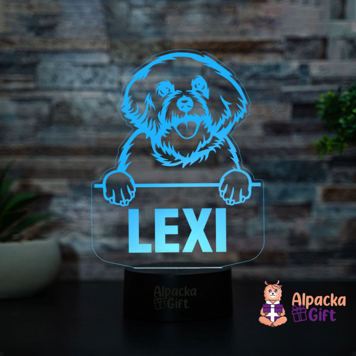 Lampă 3D - Bichon Frise [2]