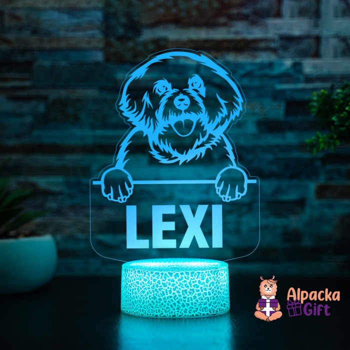 Lampă 3D - Bichon Frise [5]