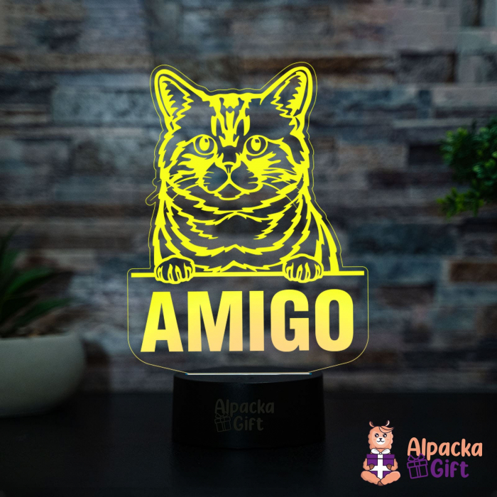 Lampă 3D - Shorthair Brazilian [3]