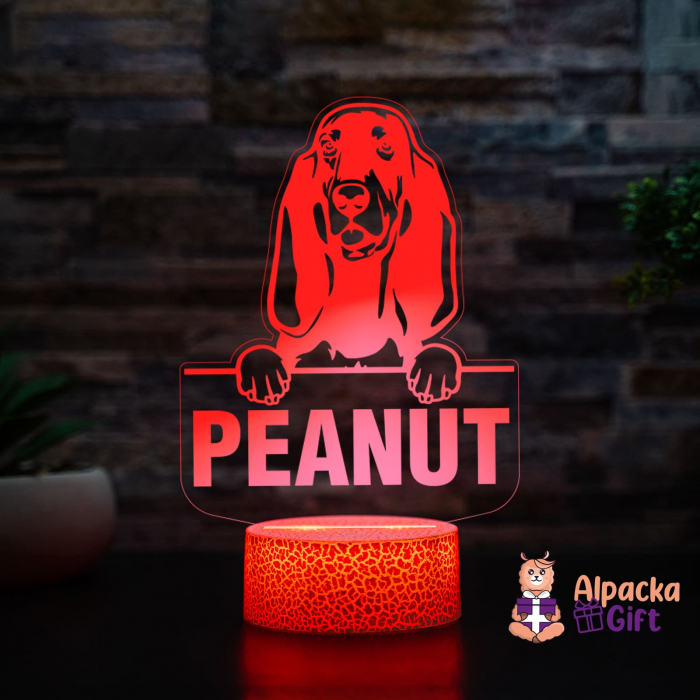 Lampă 3D - Black and Tan Coonhound [5]