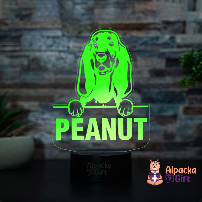 Lampă 3D - Black and Tan Coonhound [4]