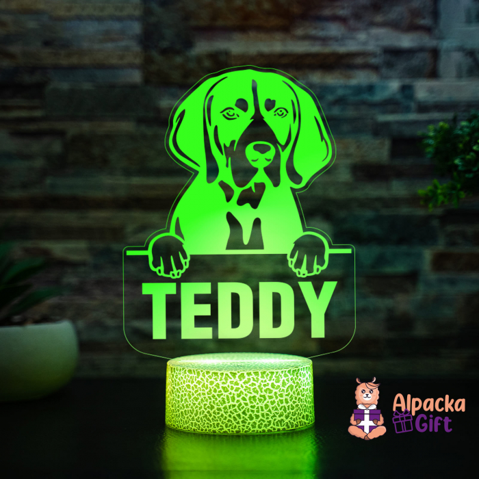 Lampă 3D - Bluetick Coonhound [4]