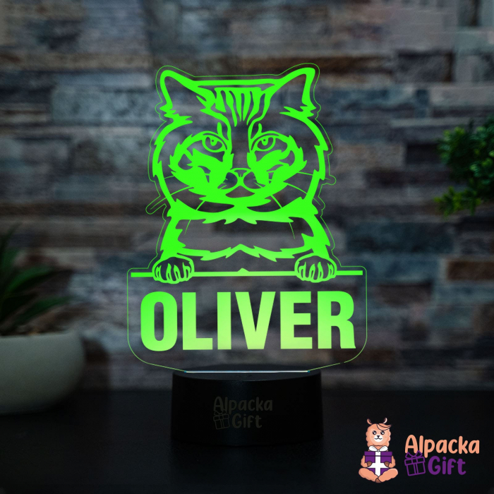 Lampă 3D Bobtail American [4]