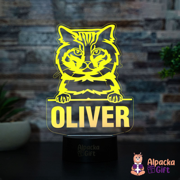 Lampă 3D Bobtail American [2]