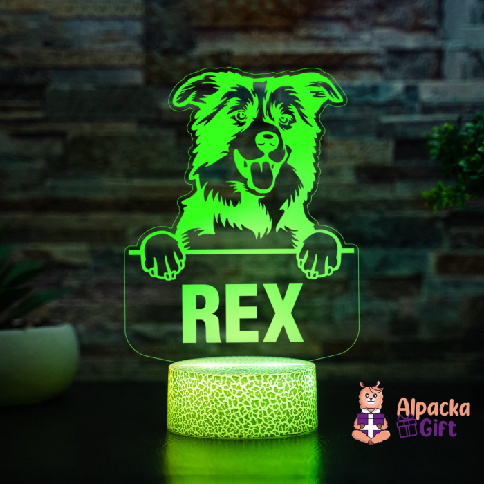 Lampă 3D - Border Collie [4]