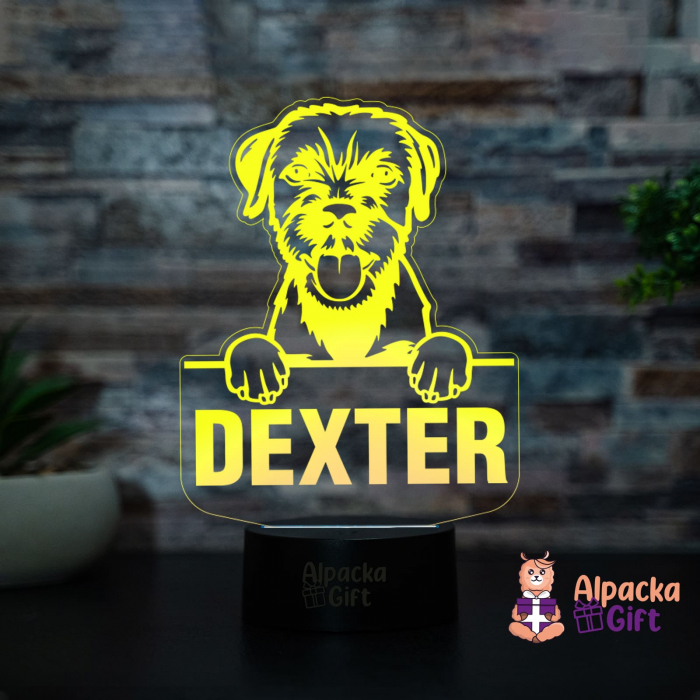 Lampă 3D - Border Terriers [4]
