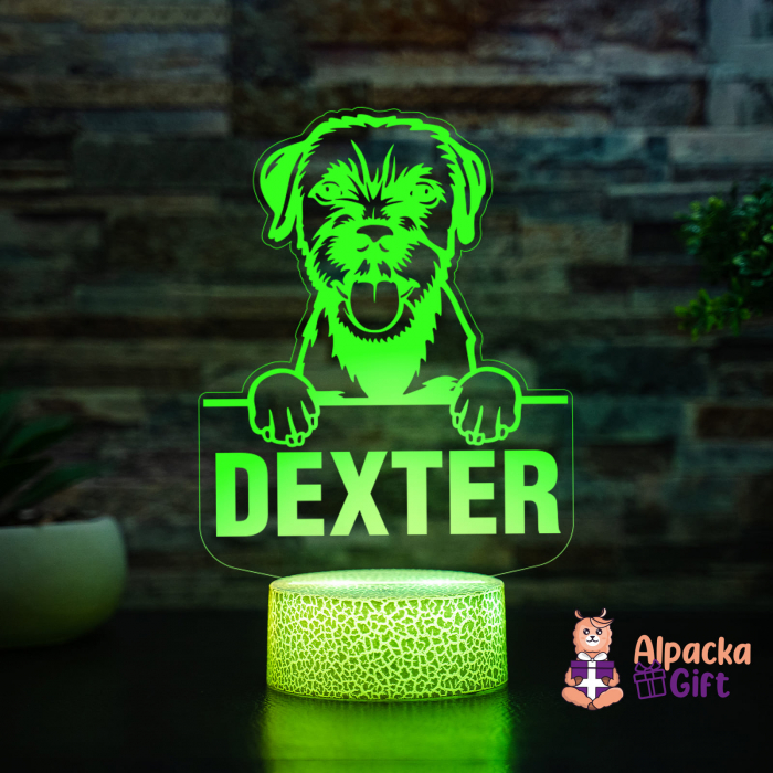 Lampă 3D - Border Terriers [4]