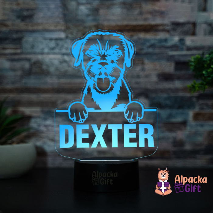 Lampă 3D - Border Terriers [2]