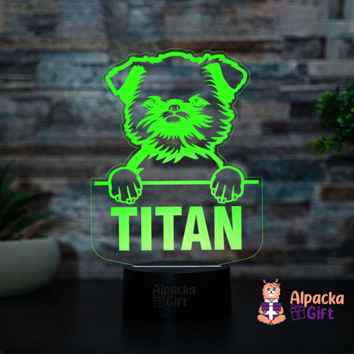 Lampă 3D - Griffon de Bruxelles (Brussels Griffon) [2]