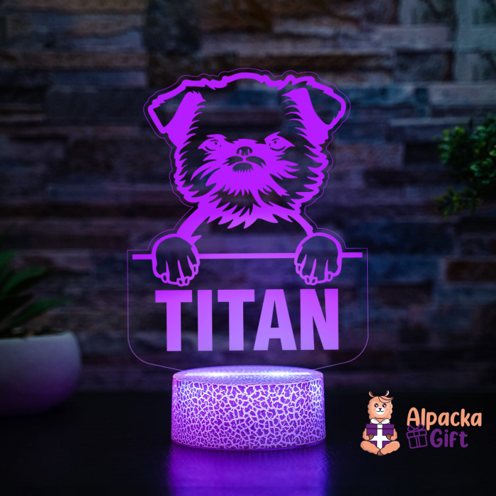 Lampă 3D - Griffon de Bruxelles (Brussels Griffon) [3]