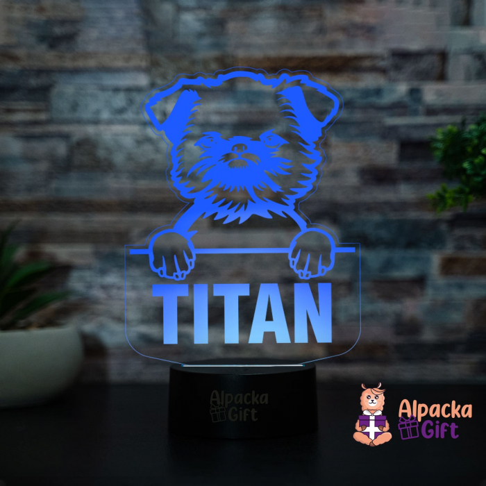 Lampă 3D - Griffon de Bruxelles (Brussels Griffon) [3]