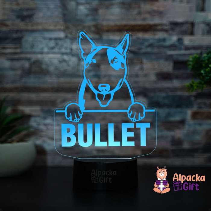 Lampă 3D - Bull Terrier [2]