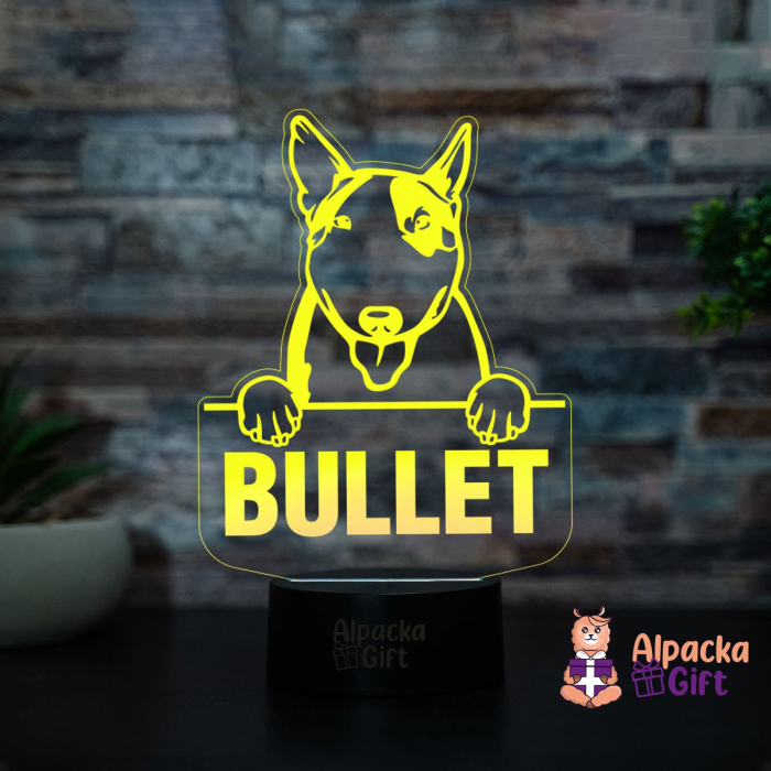 Lampă 3D - Bull Terrier [4]