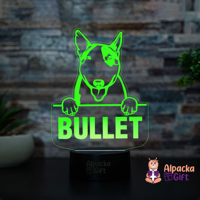 Lampă 3D - Bull Terrier [3]