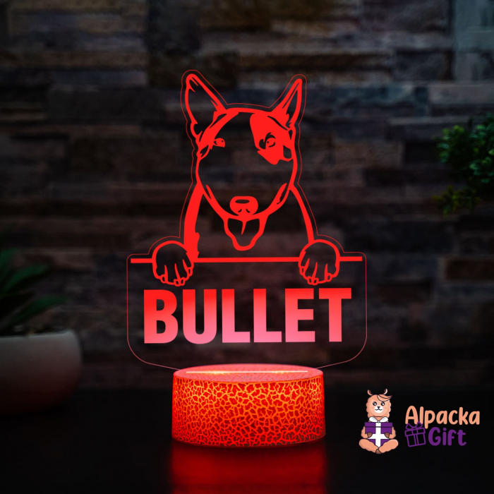 Lampă 3D - Bull Terrier [2]