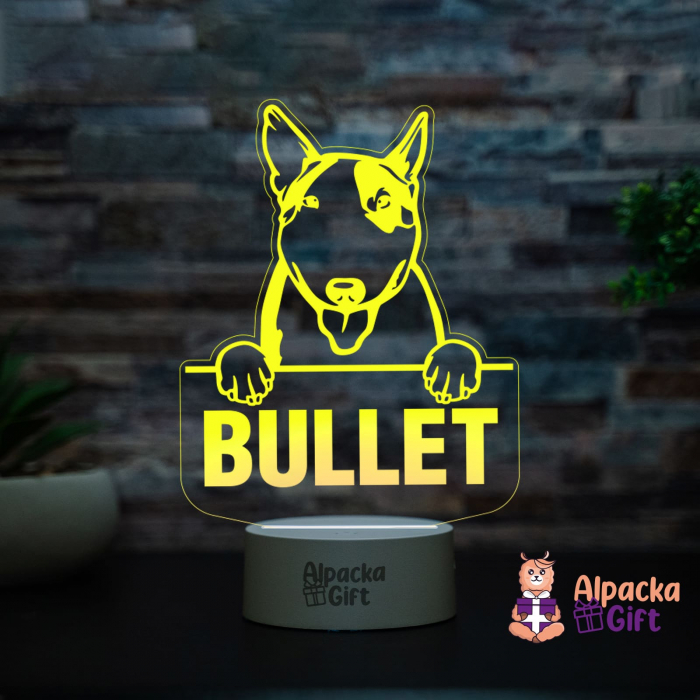 Lampă 3D Bull Terrier [4]