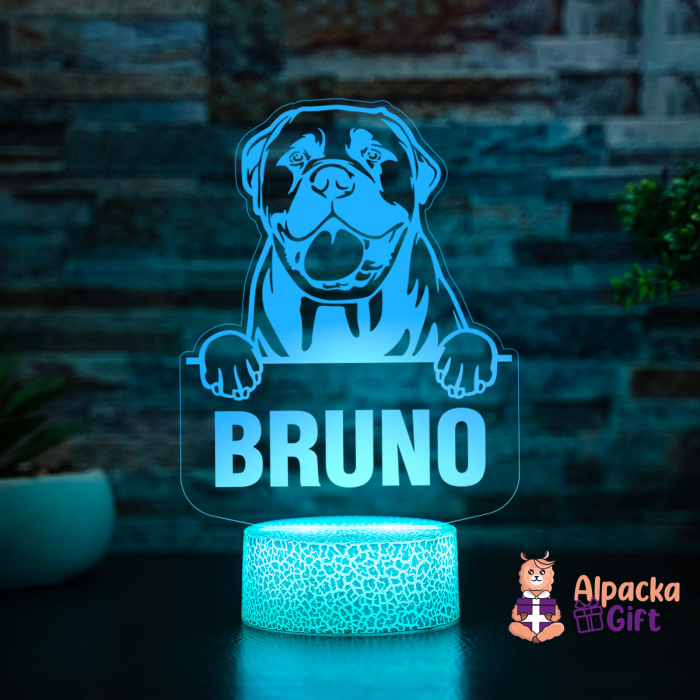 Lampă 3D - Bullmastiff [5]