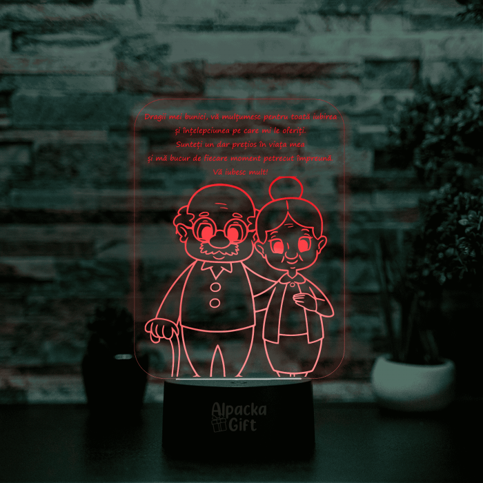 Lampă 3D - Bunici [4]