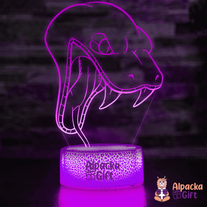 Lampă 3D Cap de Șarpe [4]