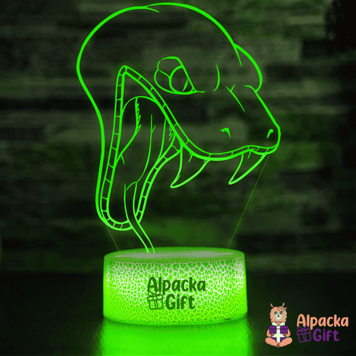 Lampă 3D Cap de Șarpe [5]