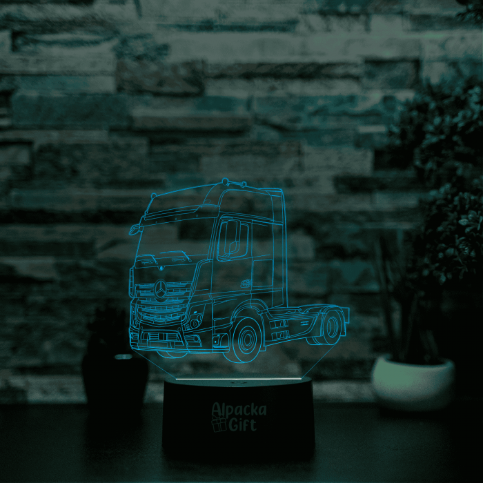 Lampă 3D - Cap Tractor Mercedes [3]