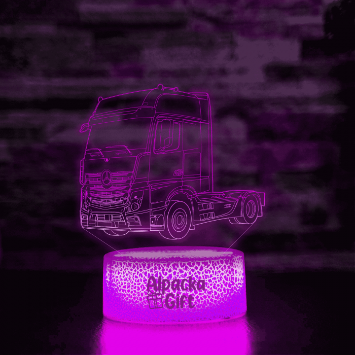 Lampă 3D - Cap Tractor Mercedes [4]