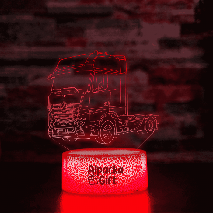 Lampă 3D - Cap Tractor Mercedes [5]