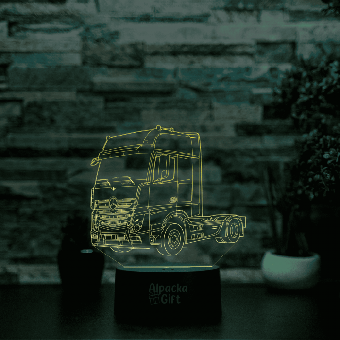 Lampă 3D - Cap Tractor Mercedes [2]