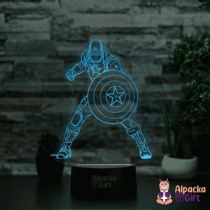 Lampă 3D - Capitan America [2]