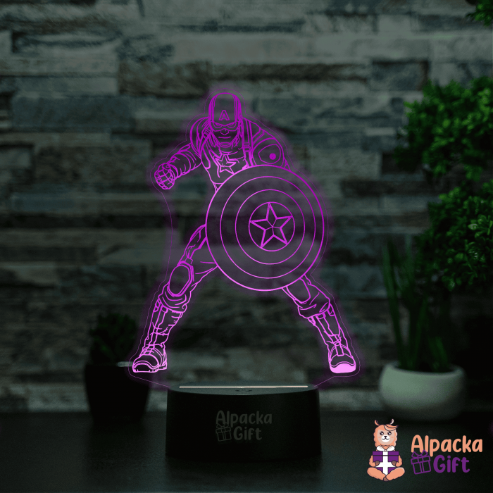 Lampă 3D - Capitan America [3]