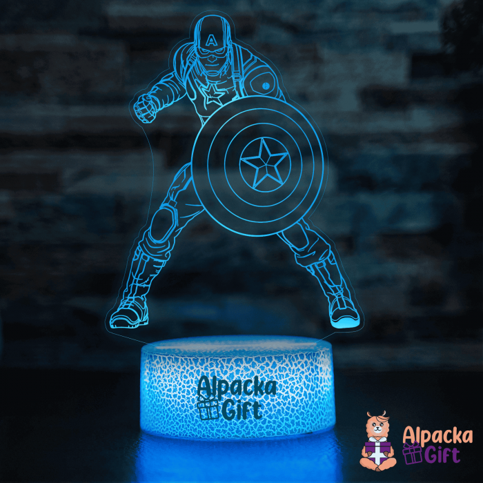 Lampă 3D - Capitan America [2]