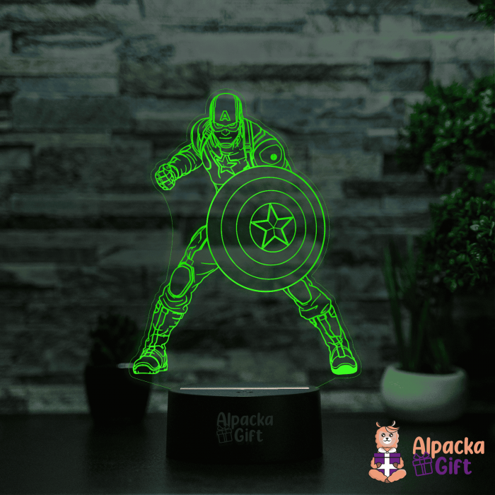 Lampă 3D - Capitan America [5]
