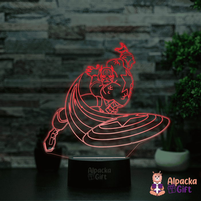 Lampă 3D - Capitan America 2 [3]