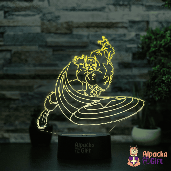 Lampă 3D - Capitan America 2 [5]