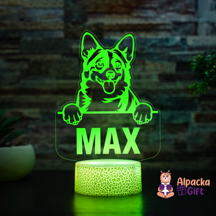 Lampă 3D - Cardigan Corgi Galez (Cardigan Welsh Corgi) [4]