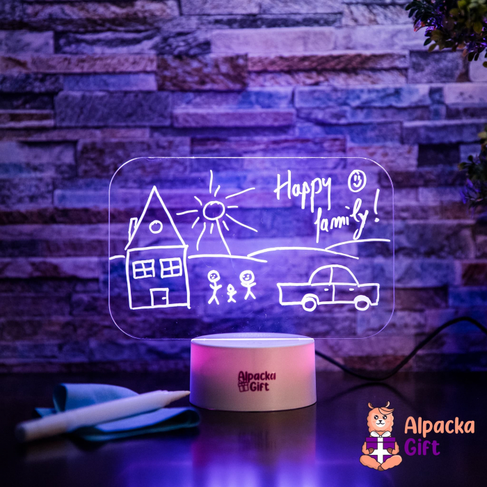 Lampă 3D Cariocă Luminoasă - Tip Tablou [3]