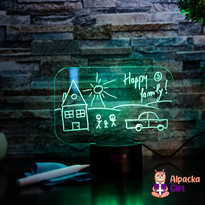 Lampă 3D Cariocă Luminoasă - Tip Tablou [7]