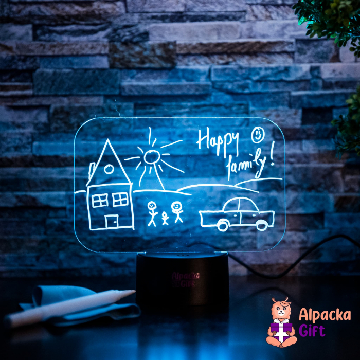 Lampă 3D Cariocă Luminoasă - Tip Tablou [3]