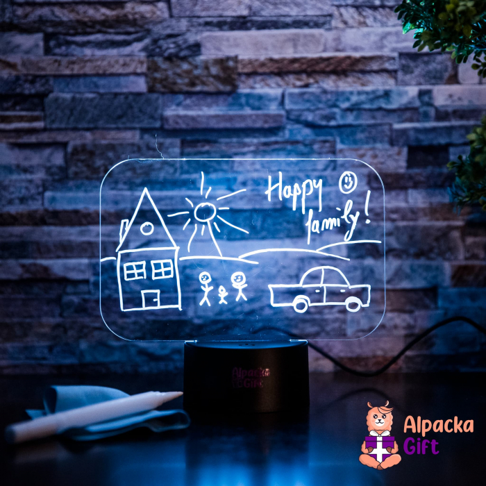 Lampă 3D Cariocă Luminoasă - Tip Tablou [4]