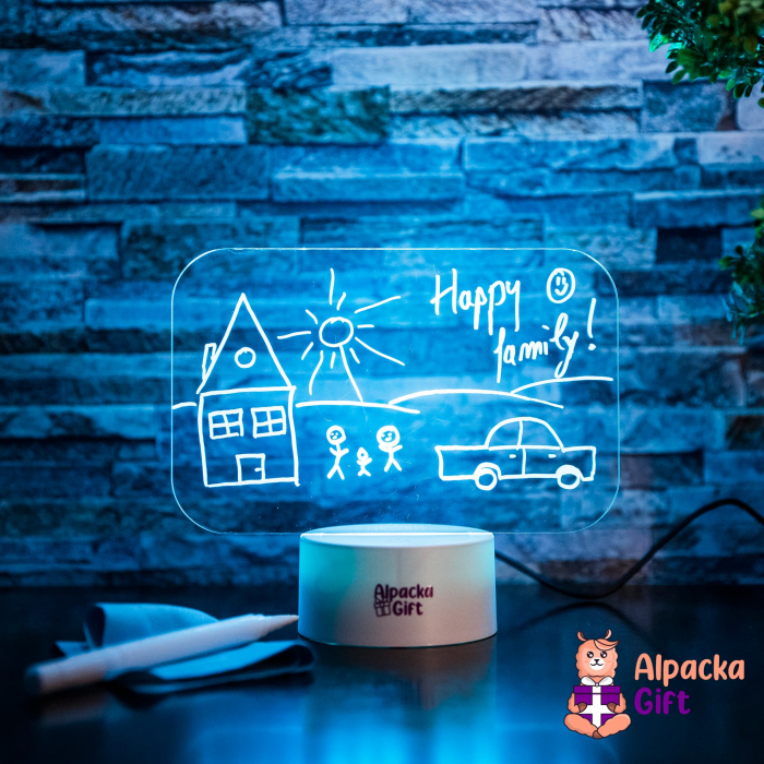 Lampă 3D Cariocă Luminoasă - Tip Tablou [4]